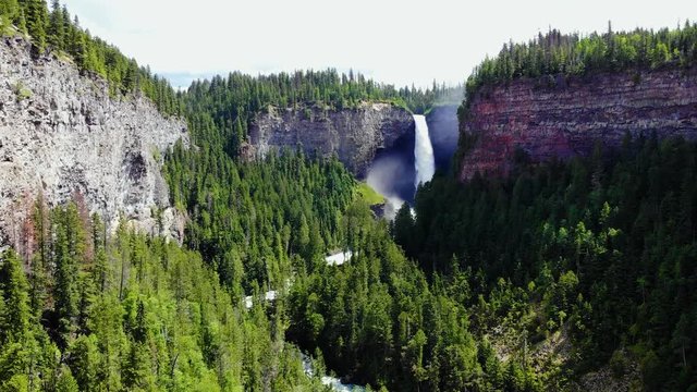 big Watterfall in valley