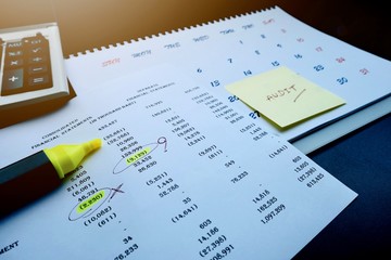Account, Finance, Internal and External Auditor of the company must be examined serious. If find an error, used a color pen marker for edit before to public announce of financial statement in deadline