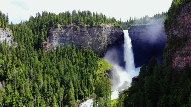 big Watterfall in valley