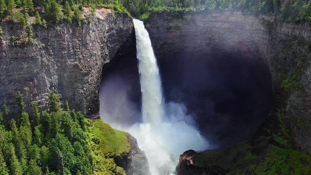 big Watterfall in valley