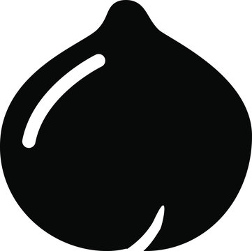 black onion icon clip art preview