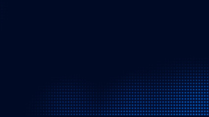 Dot blue pattern screen led light gradient texture background. Abstract  technology big data digital background. 3d rendering.