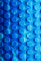 Abstract blue texture with hexagonal cells the Entire screen as the background. Conceptual texture...