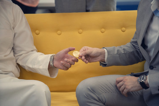 Arab business people in a meeting