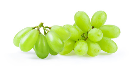 Green grape isolated on white