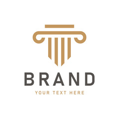 Pillar Logo Template - Law Firm 