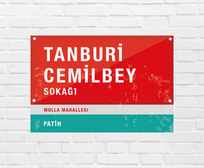 Fototapeta premium İstanbul Street Sign