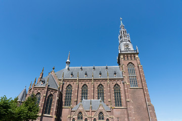 Fototapeta na wymiar Church called Grote Kerk, Schagen, The Netherlands 