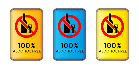 No Alcohol - icon for product labels