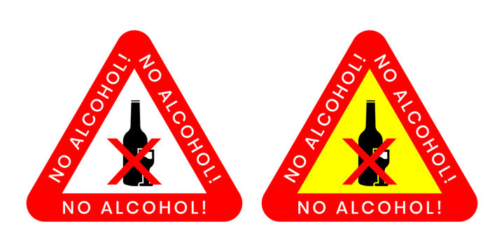 No Alcohol - icon for product labels