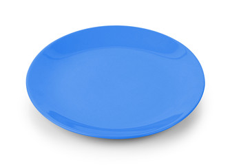 empty plate isolated on white background