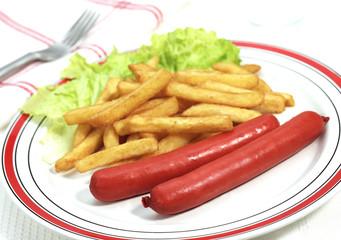 SAUCISSE FRITES