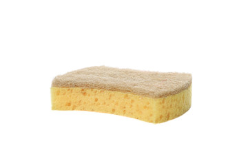 Sponge for washing dishes isolated on white background