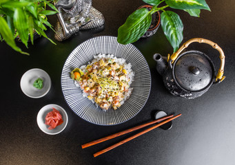 Poke bowl - Traditional Hawai, Japan dish