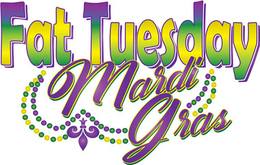 Fat Tuesday Mardi Gras Banner