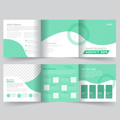 Square Trifold brochure template 