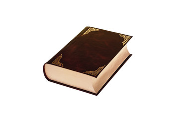 Old leather bound decorative book