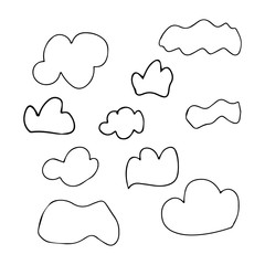 Cloud set. Cloud Icon Vector Art. Cloud Icon Picture. Cloud Icon Flat. Cloud Icon vector design.