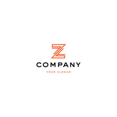 Vector logo design icon. Abstract letter Z. Modern simple style