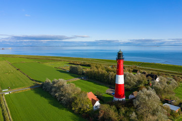 Der Leuchtturm von Pellworm/Deutschland