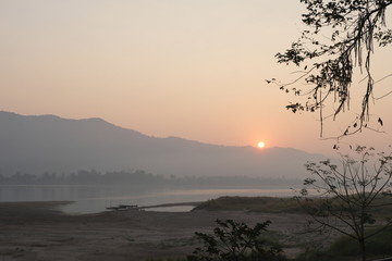 the river in the morning