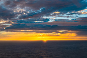 Sunset over the North Pacific.