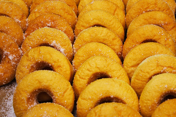 Donuts are pastries that have a hole in the middle