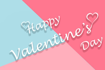 Obraz na płótnie Canvas light geometric background, happy valentines day poster background, greeting card template, invitation card