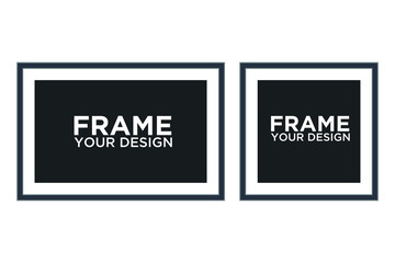Photo frame mockup template color editable. Photo frame isolated vector sign isolated illustration for graphic and web design.