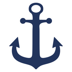 Blue Anchor / Vector silhouette © snyGGG