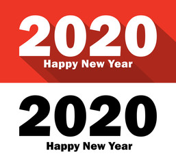 Happy New Year 2020 Design Template. Modern Design for Calendar, Invitations, Cards or Prints.