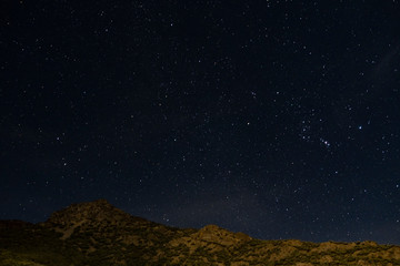 Stars in the Sierra Nevada mountains