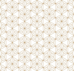 Seamless geometric pattern based on japanese ornament kumiko.