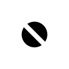 Pill icon. Medical capsule symbol. Logo design element