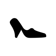 Woman shoe icon. Woman fashion symbol. Logo design element