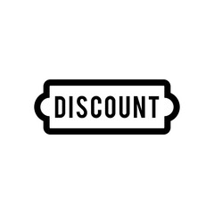 Discount signage icon