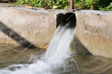 Wasserspiele mit langer Belichtungszeit