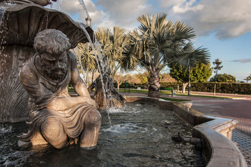 Parque público de la Batería en Torremolinos.