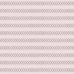 Simple hand-drawn pattern with geometric ornament. Vector illustration