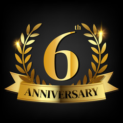 6th golden anniversary logo,