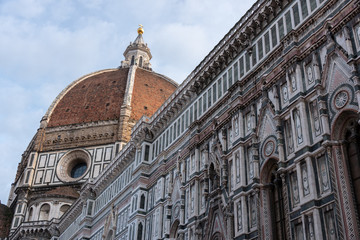 view of the cathedral of Florence with Giotto's bell tower