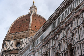 view of the cathedral of Florence with Giotto's bell tower