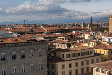 Obraz premium Panoramic view from the top of the city of Florence Tuscany