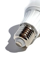 base of the LED lamp E27 lamp. on white background.
