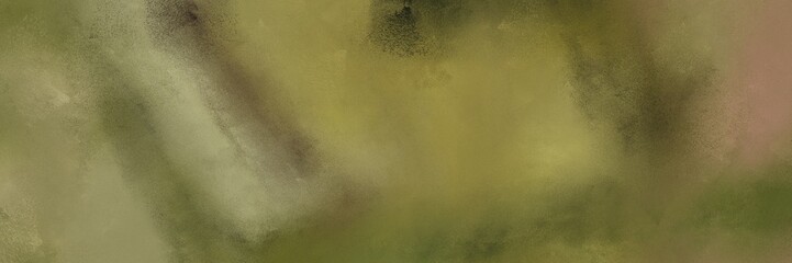 aged horizontal background header with pastel brown, very dark green and dark olive green color