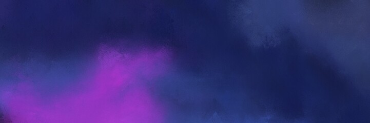antique horizontal banner with midnight blue, moderate violet and dark slate blue color