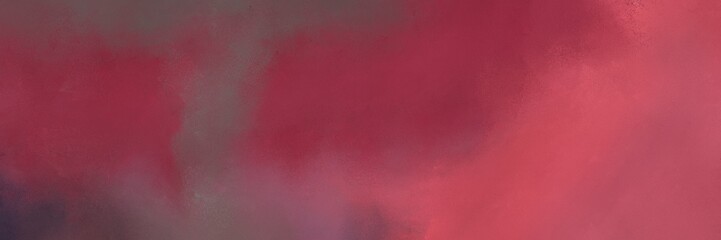 grunge horizontal header with dark moderate pink, indian red and very dark magenta color