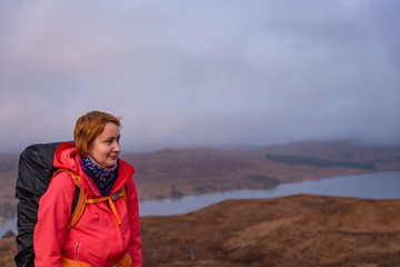 Lone traveler - West Highlands Way, Scotland