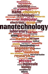 Obraz premium Nanotechnology word cloud