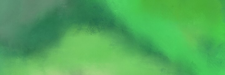 decorative horizontal design with medium sea green, pastel green and sea green color